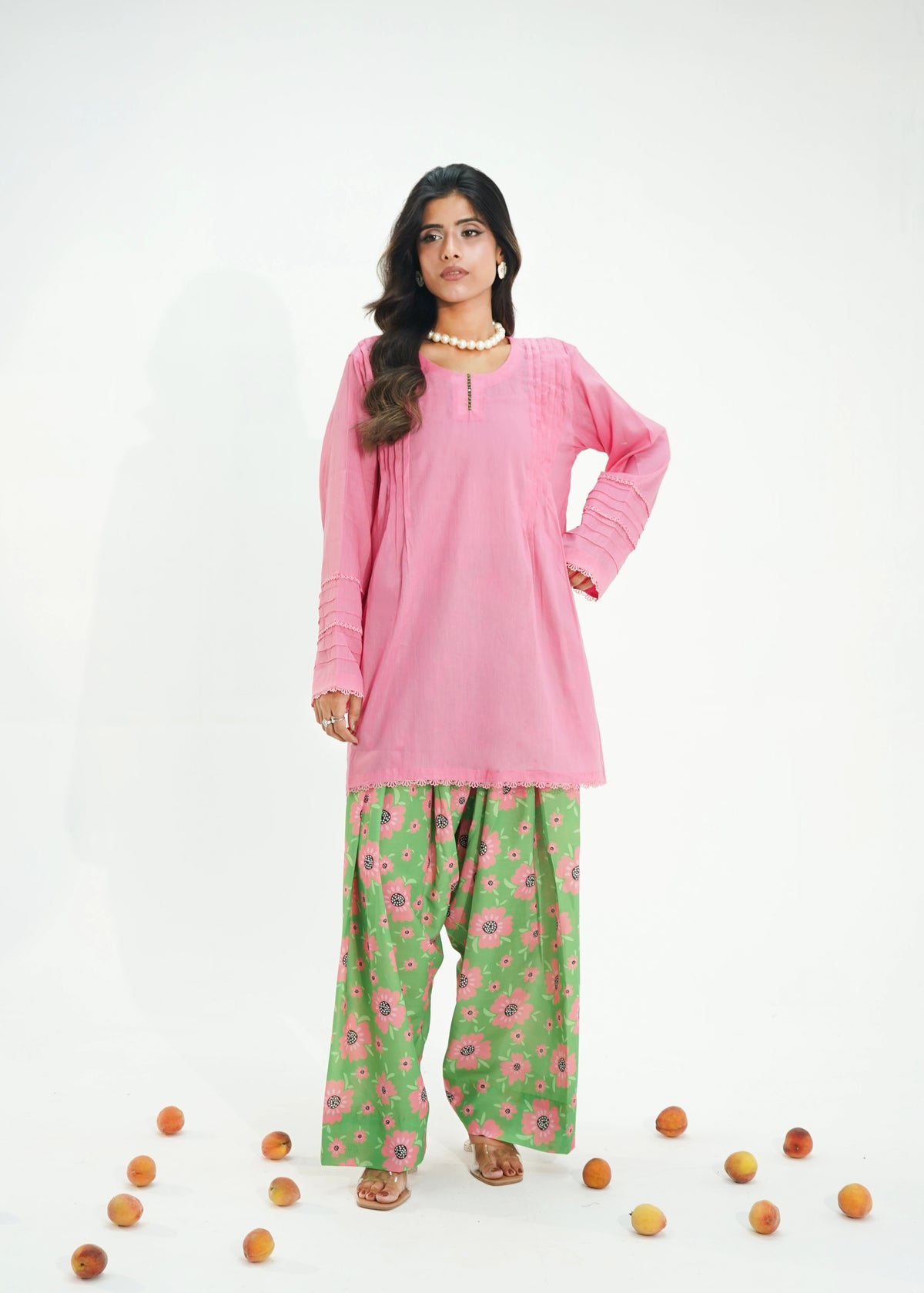 2 PIECE – PINK GARDEN LAWN SUIT