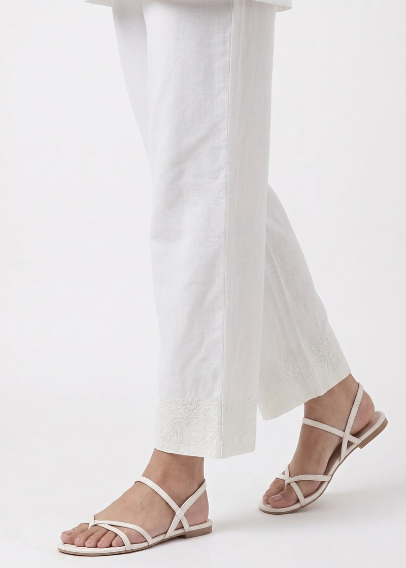Ivory Grace Embroidered Trouser