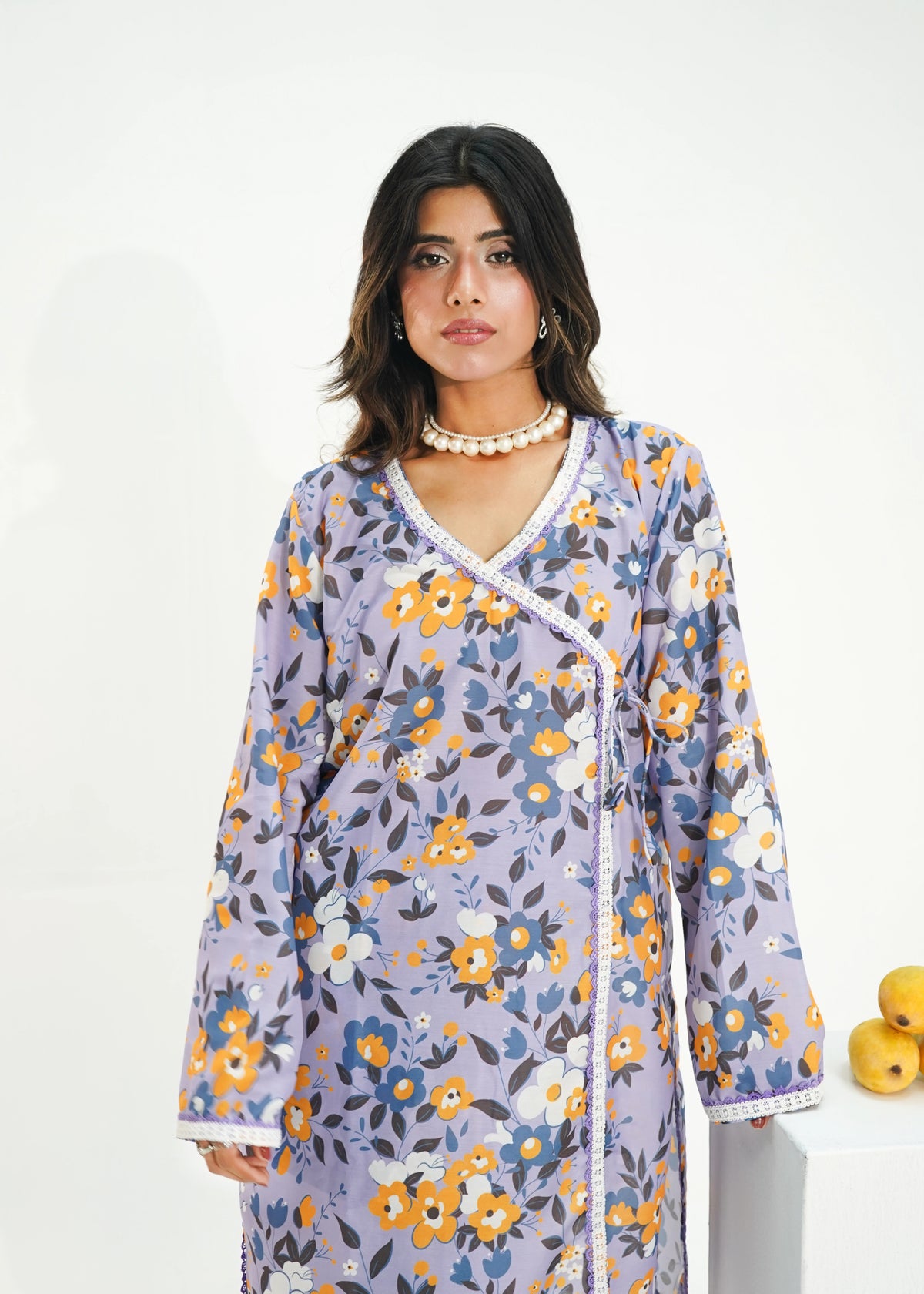 2 PIECE – LAVENDER BLOSSOM PRINTED LAWN SUITE