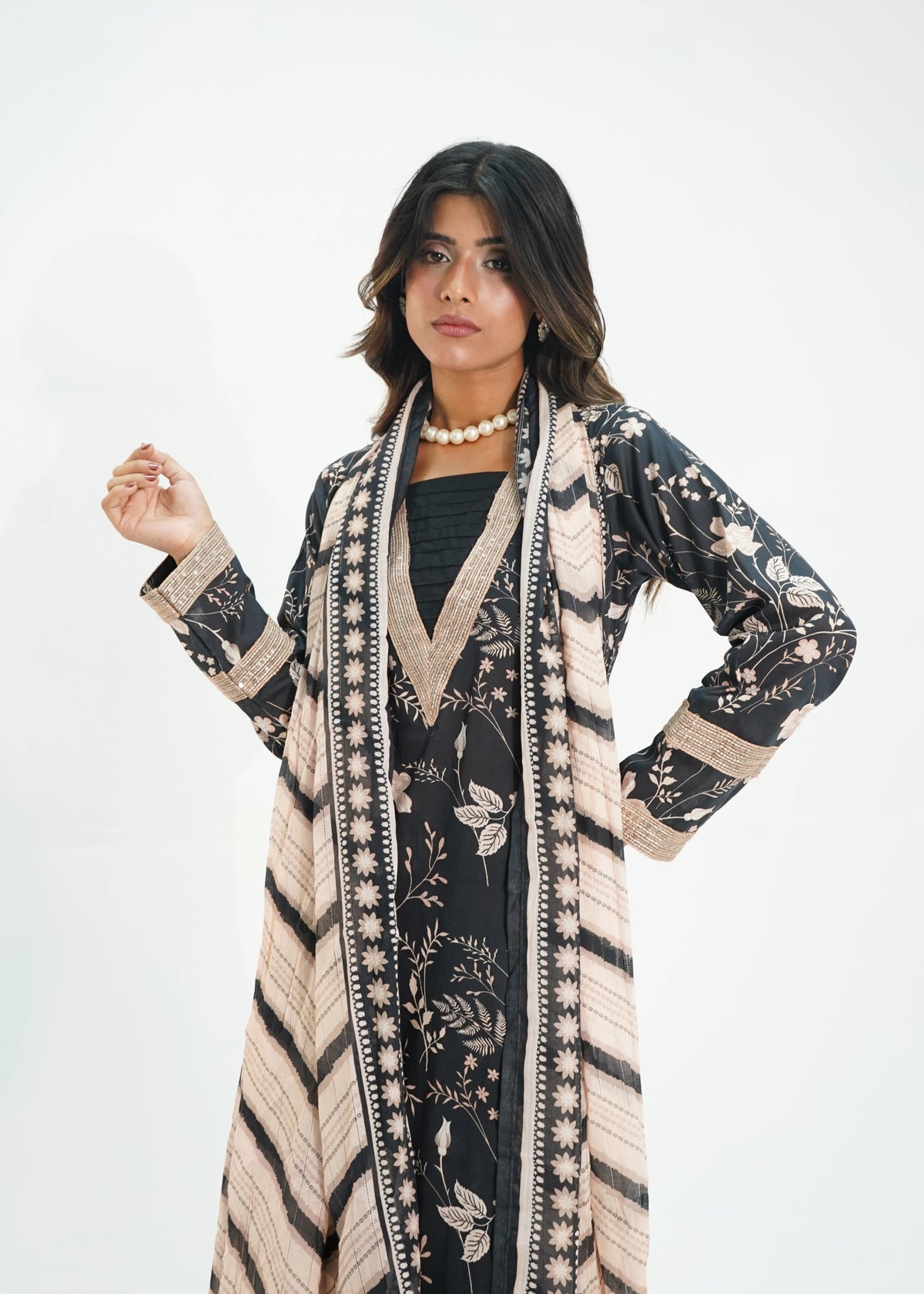 3 PIECE – MIDNIGHT BLOOM LAWN PRINT SUITE