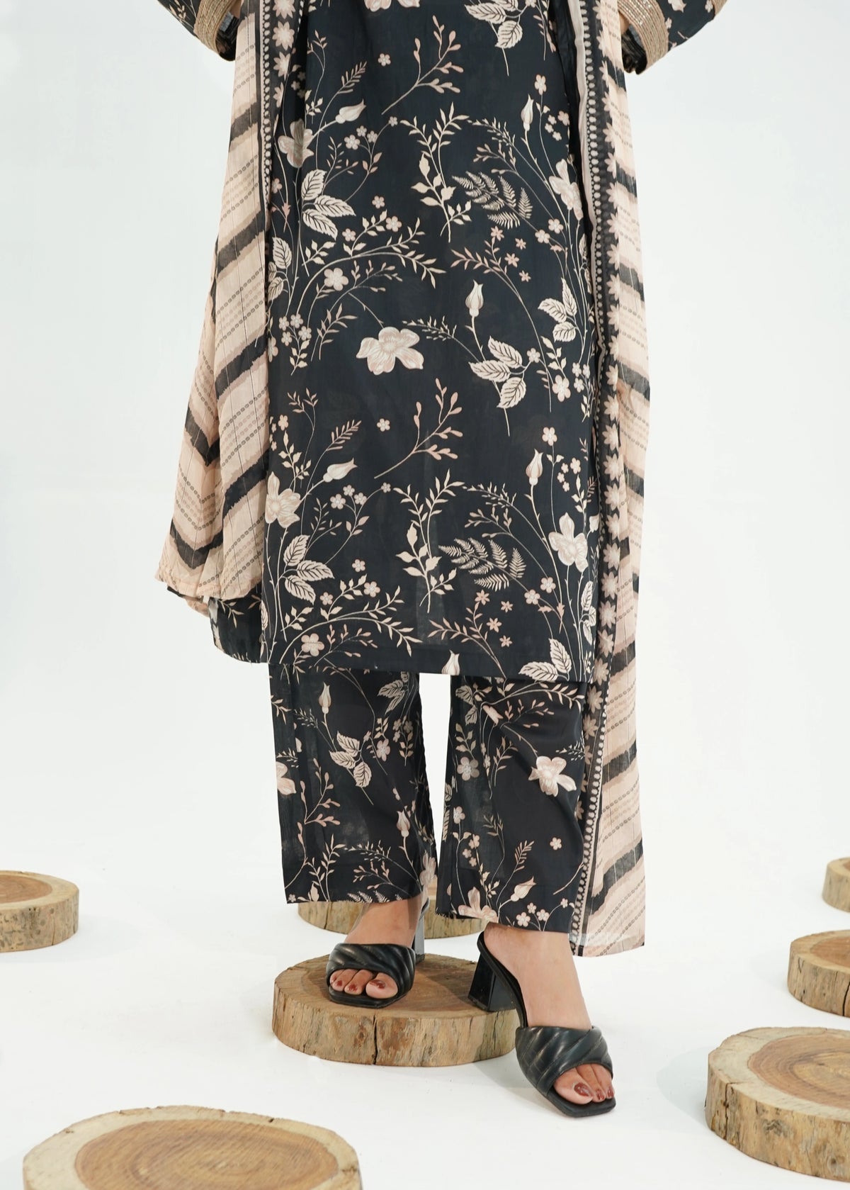 3 PIECE – MIDNIGHT BLOOM LAWN PRINT SUITE