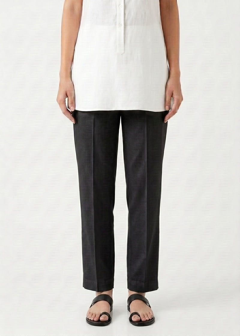 Premium Black Straight Fit Trouser