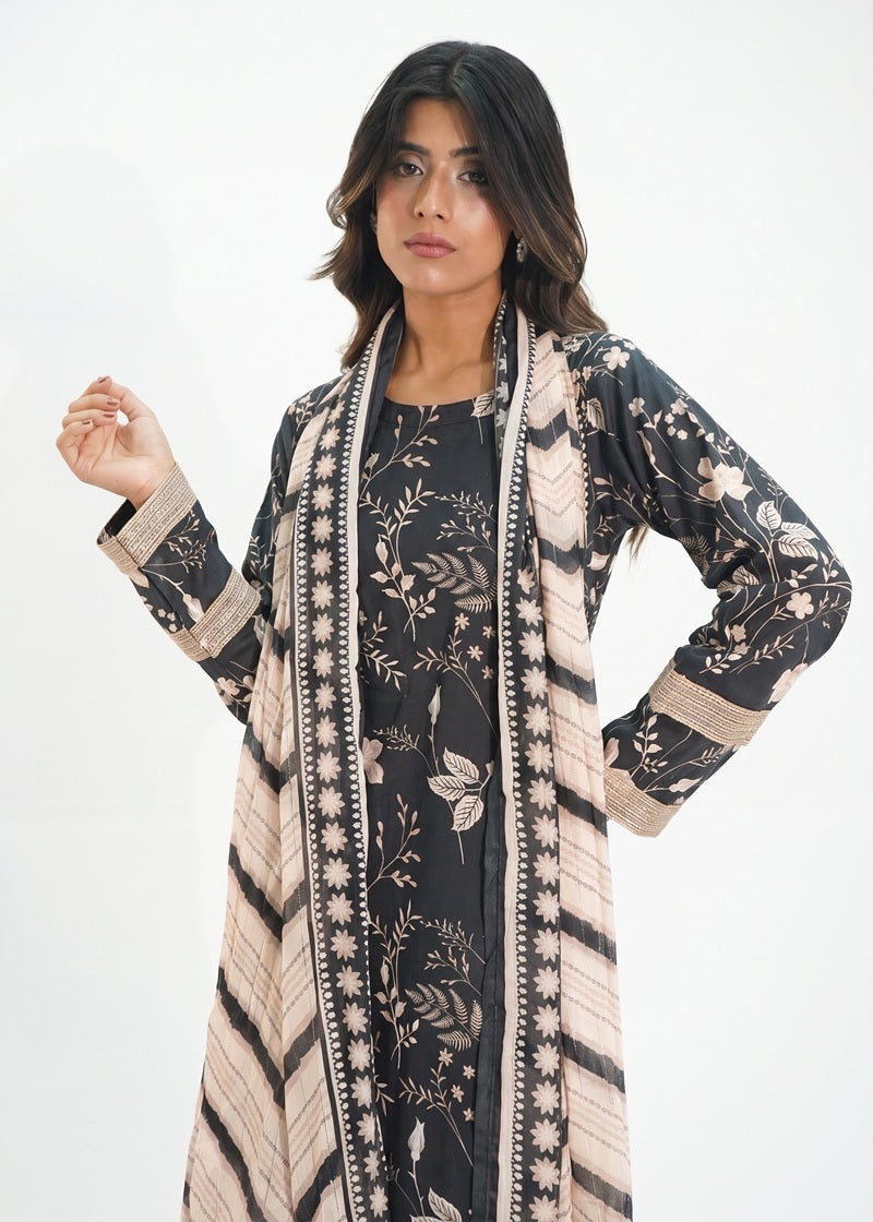 3 PIECE – MIDNIGHT BLOOM LAWN PRINT SUITE