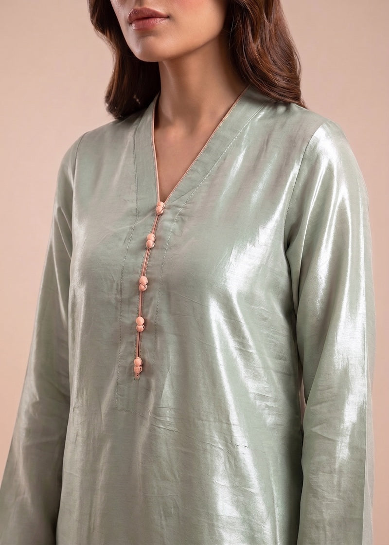 Sage Serenity – 3 Piece Silk Dress