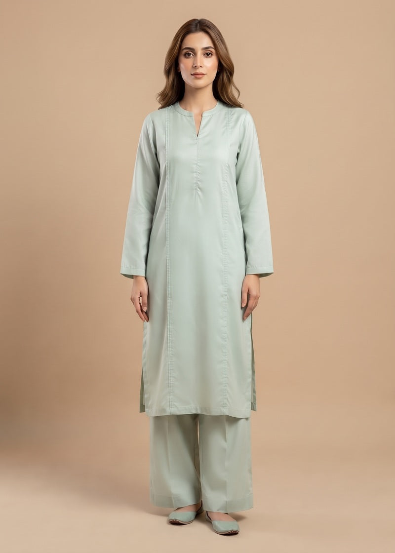 Mint Mist Dhanak 2-Piece Suit