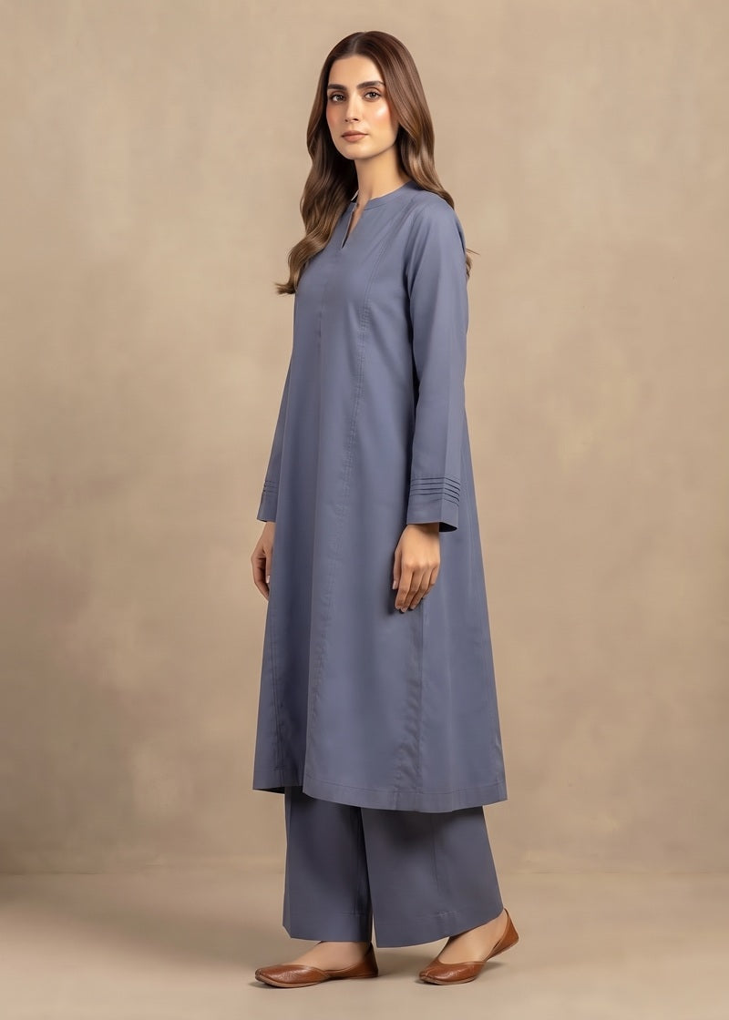 Grayish Dhanak 2-Piece Suit