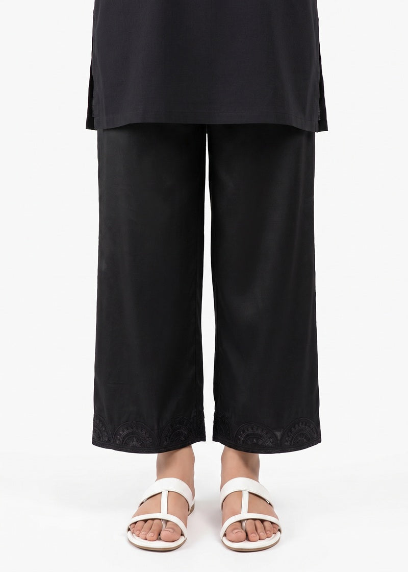 Premium Black Embroidered Trouser