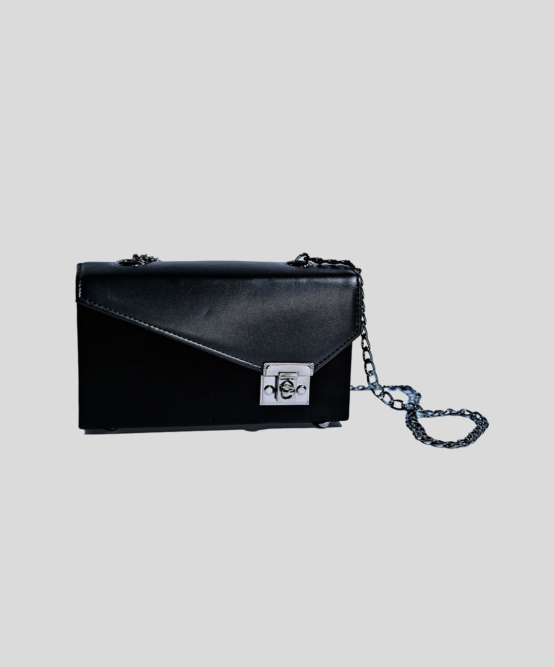 Zenith Noir Luxe Chain Crossbody Bag