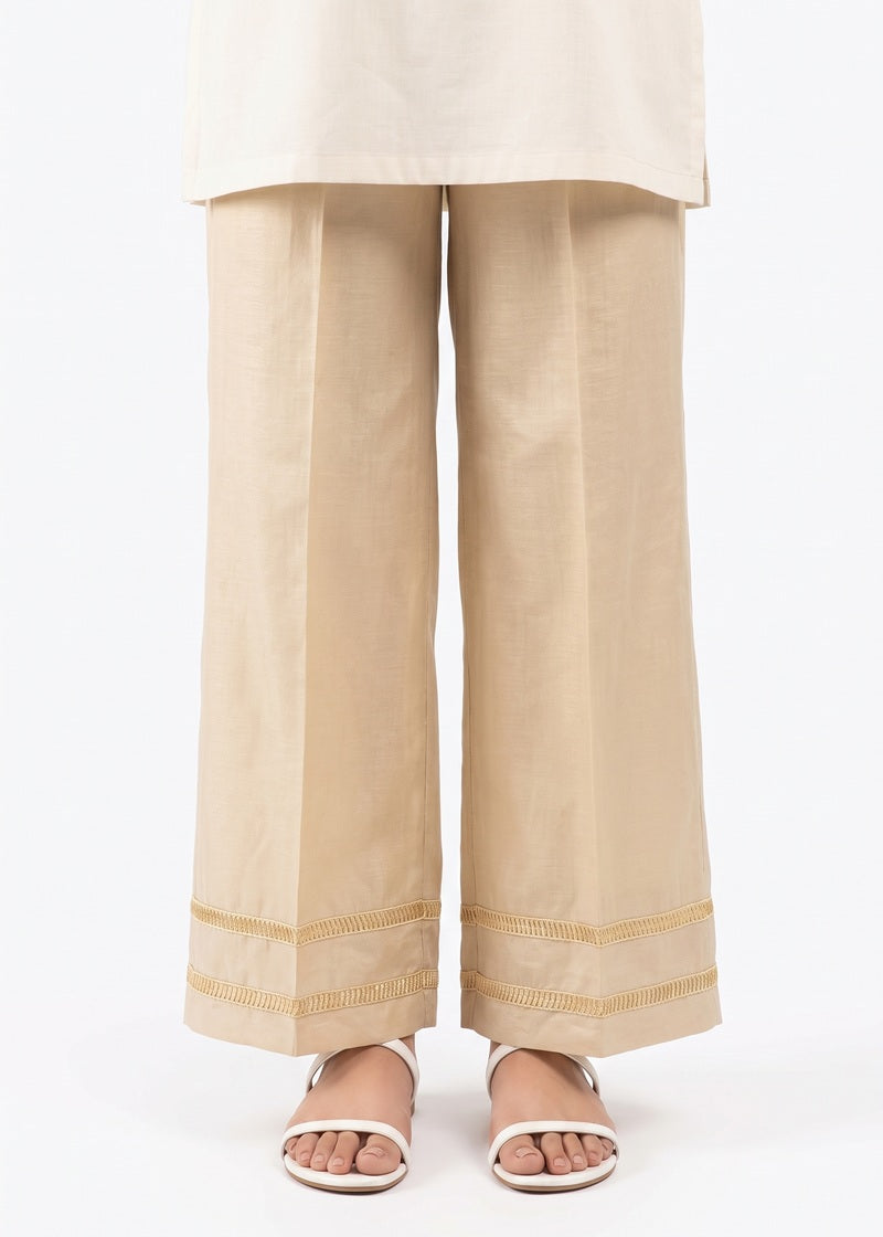 Sandstone Embroidered Trouser