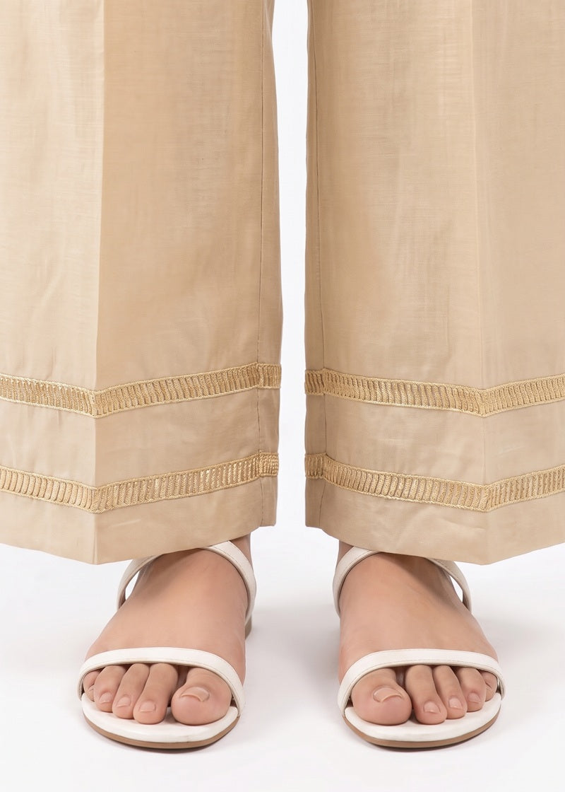 Sandstone Embroidered Trouser