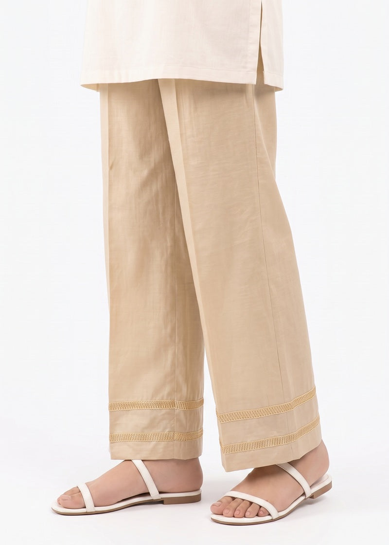 Sandstone Embroidered Trouser