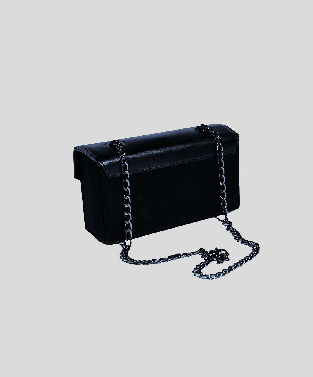 Zenith Noir Luxe Chain Crossbody Bag