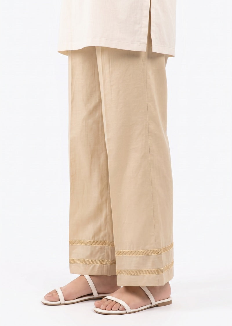 Sandstone Embroidered Trouser