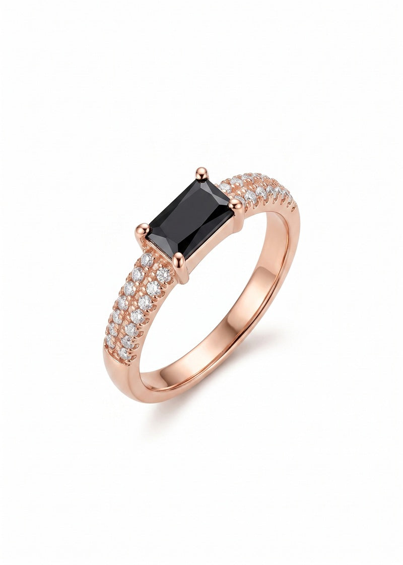 Midnight Luxe Emerald Ring