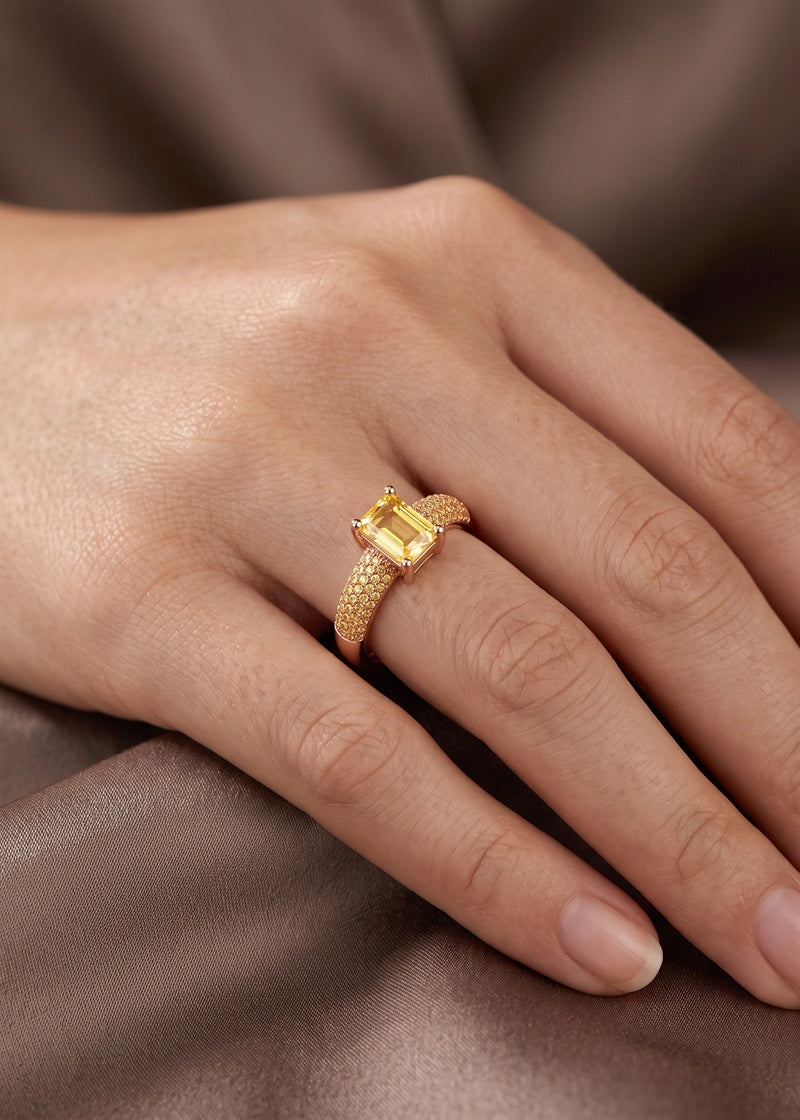 Golden Radiance Adjustable Ring