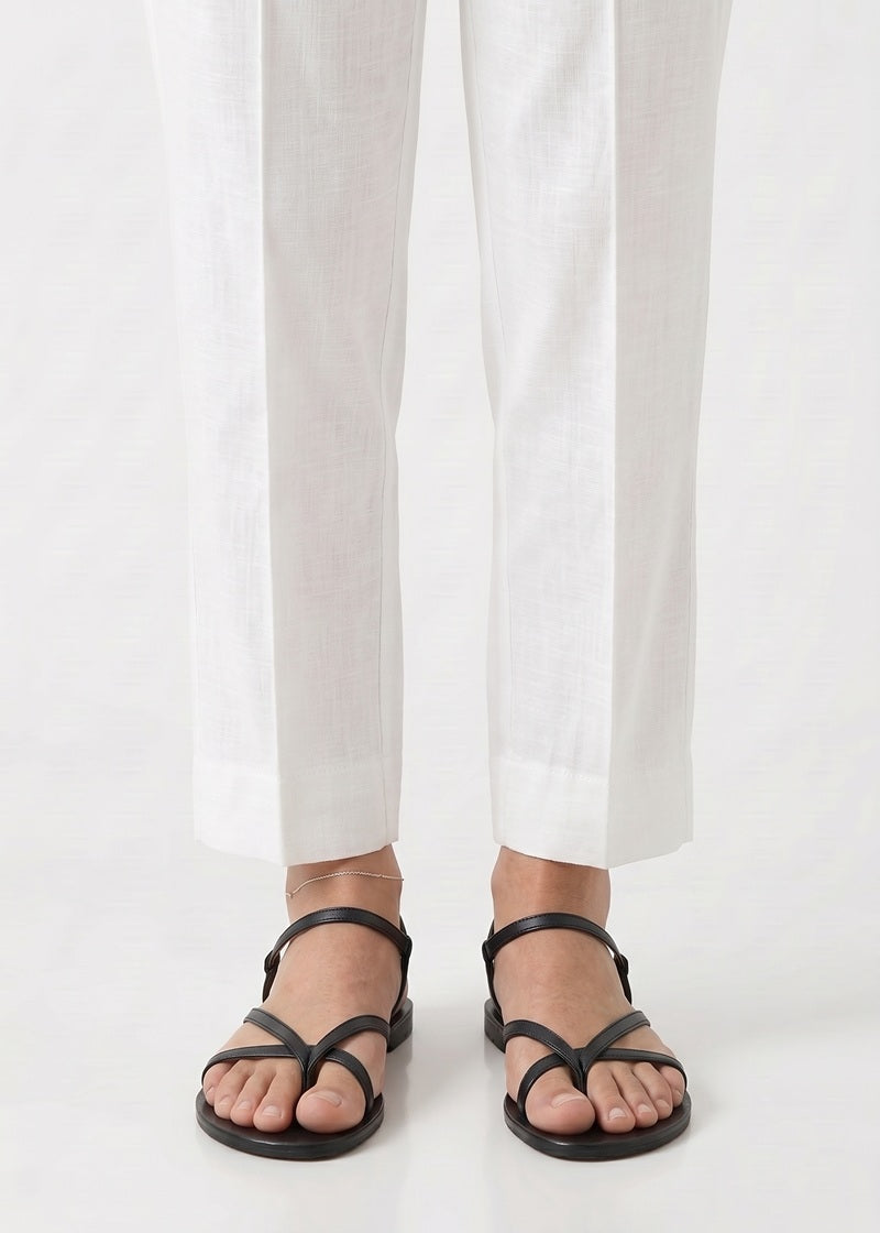 Classic White Straight Fit Trouser