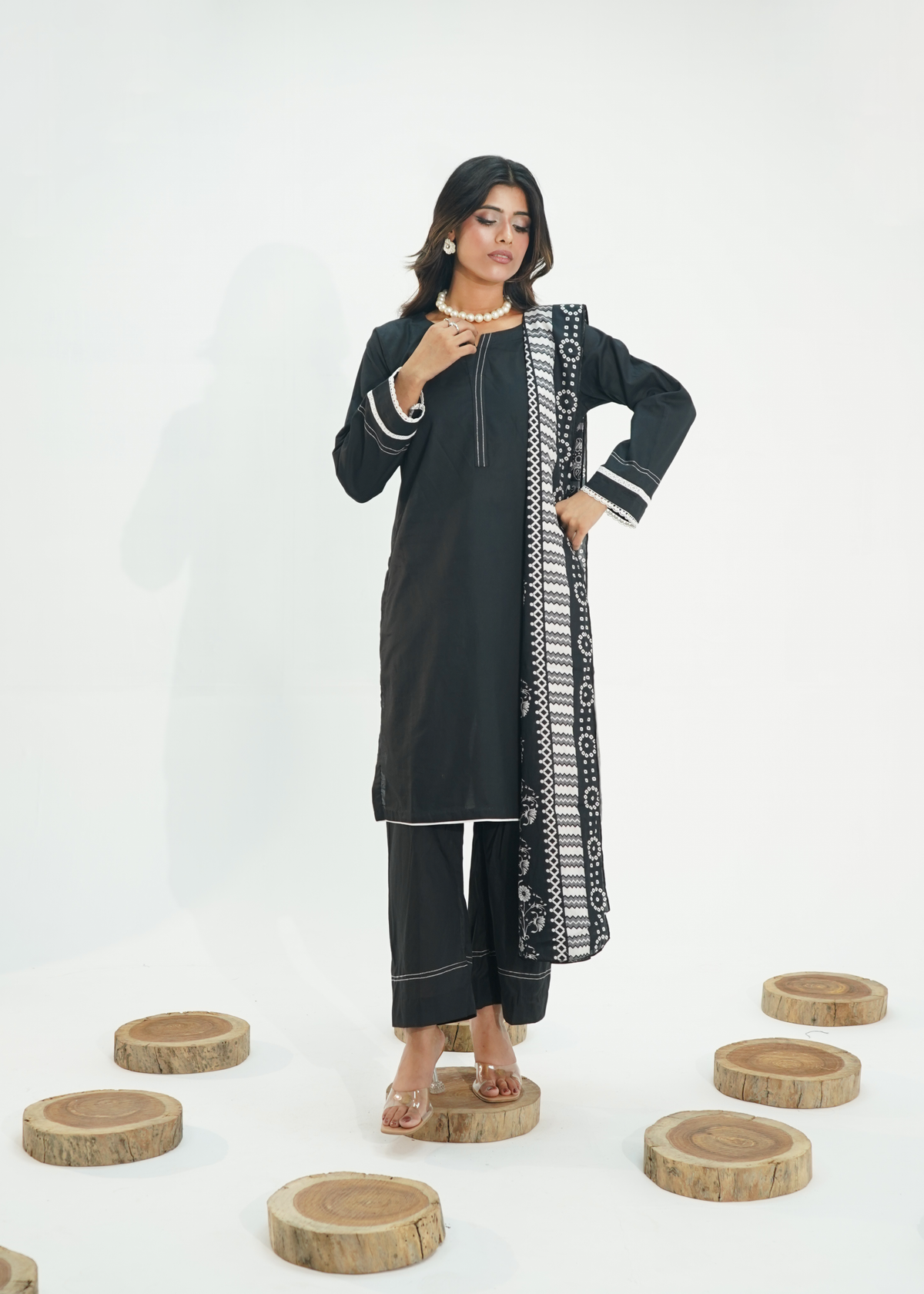 3 PIECE -  MIDNIGHT ELEGANCE LAWN SUITE