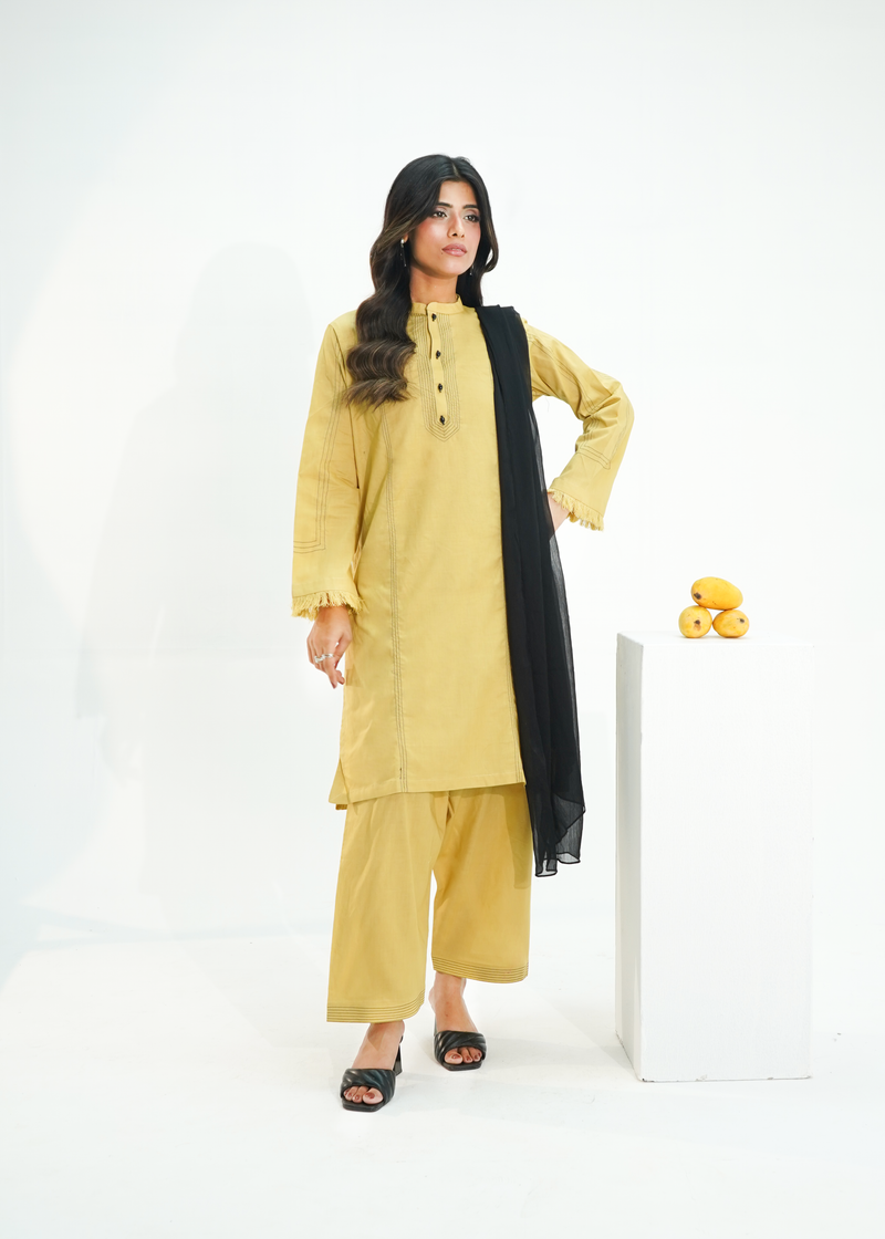 3 PIECE – KHAKHI LAWN SUITE