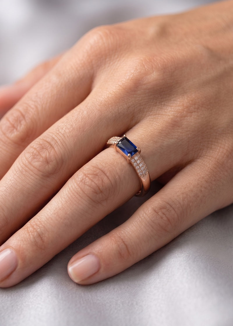 Royal Midnight Emerald Ring
