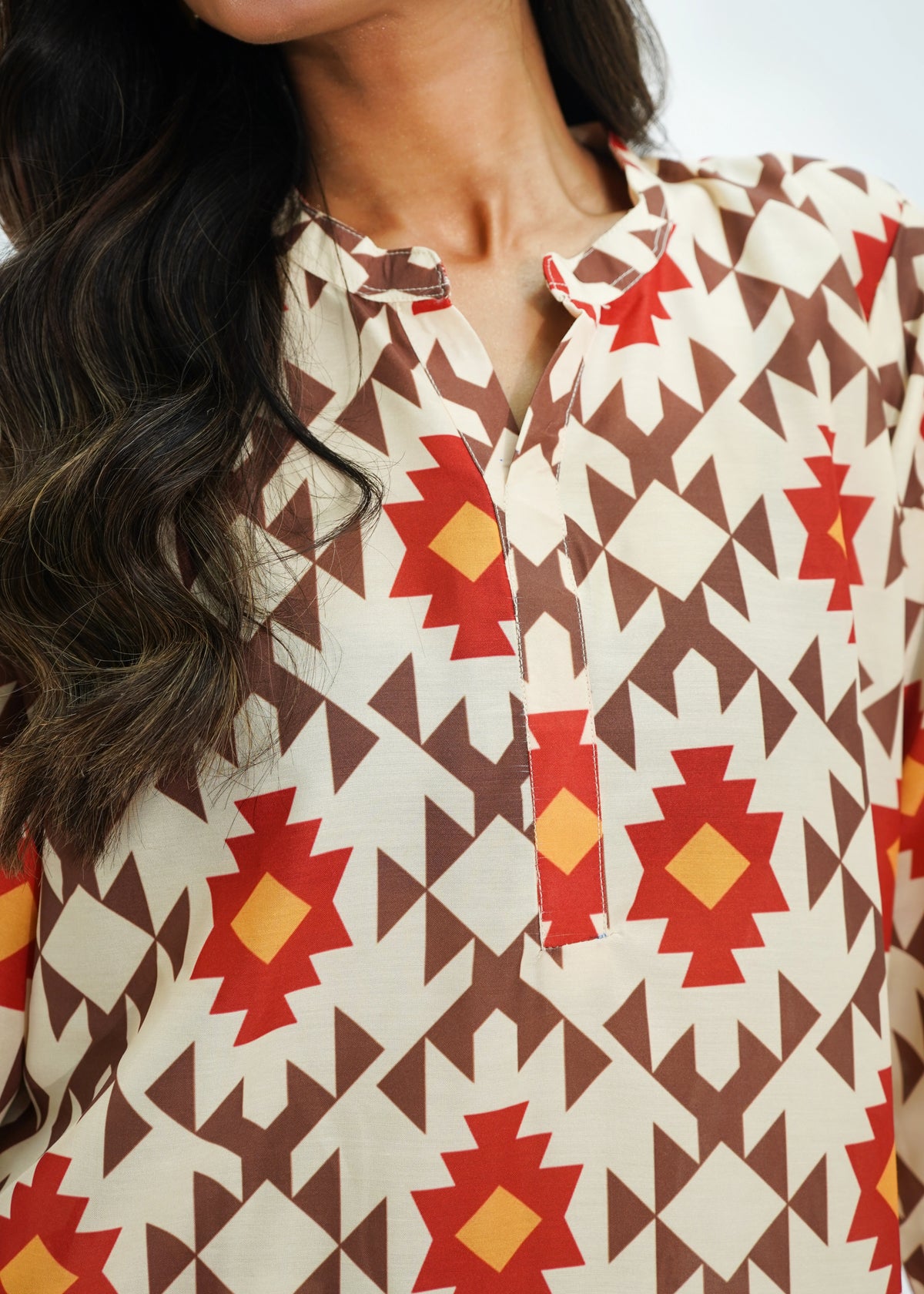 2 PIECE – DESERT MOASIC PRINTED LAWN SUITE