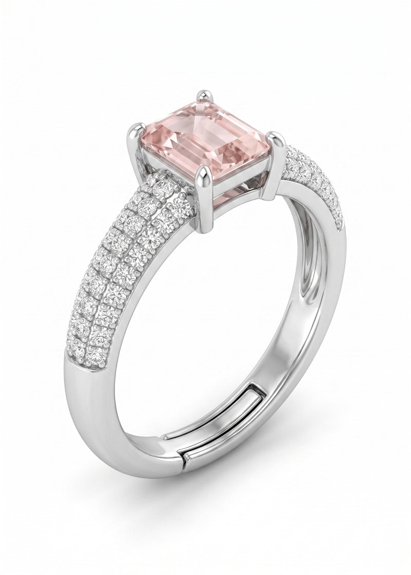 Blush Elegance Adjustable Ring
