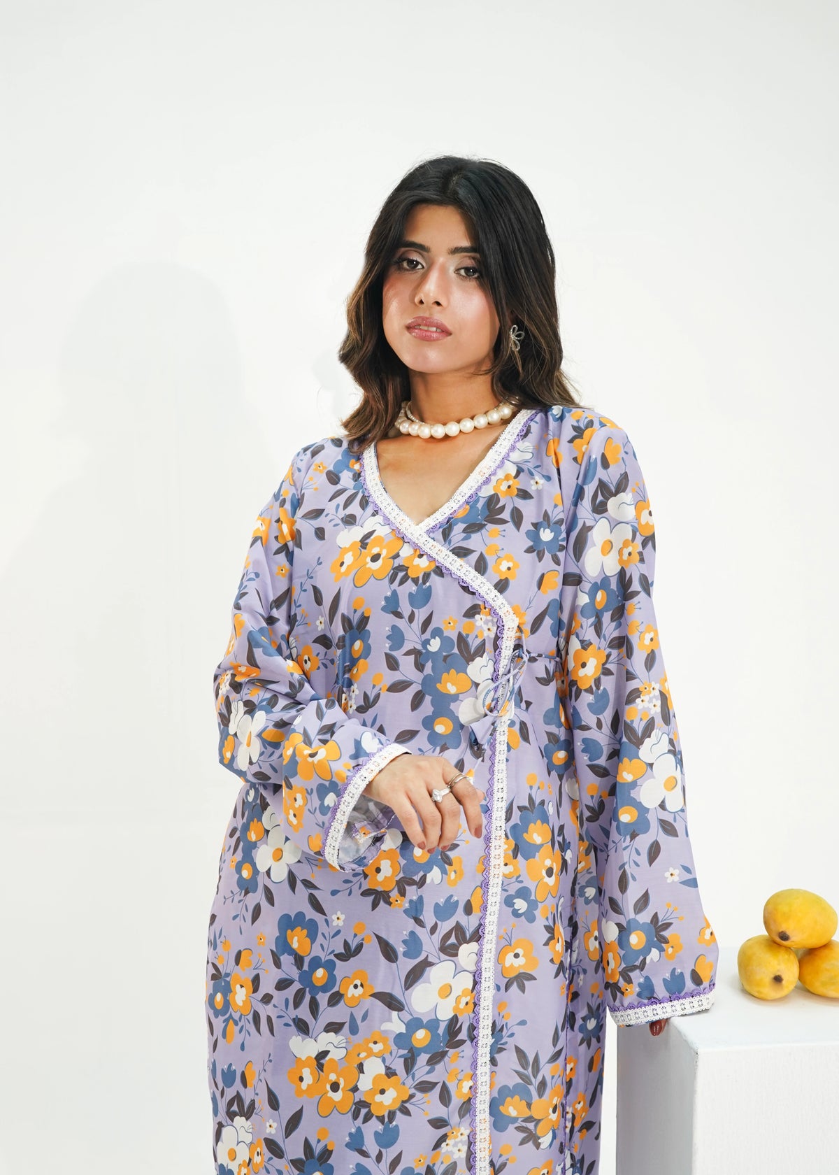 2 PIECE – LAVENDER BLOSSOM PRINTED LAWN SUITE