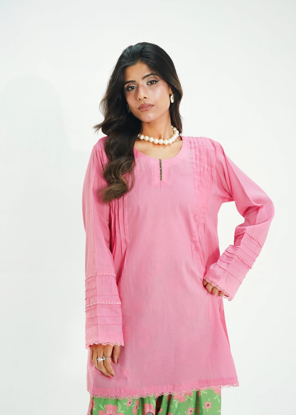 2 PIECE – PINK GARDEN LAWN SUIT