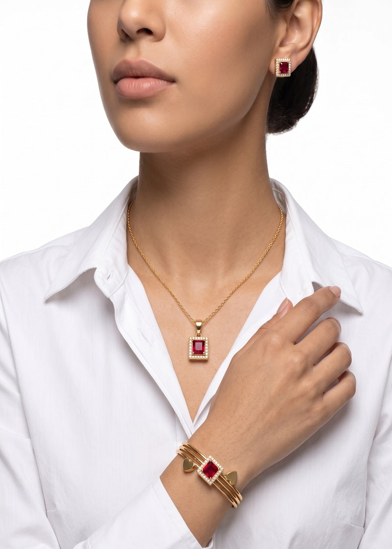 Ruby Royale Jewelry Set