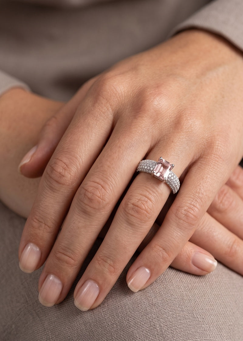 Blush Elegance Adjustable Ring