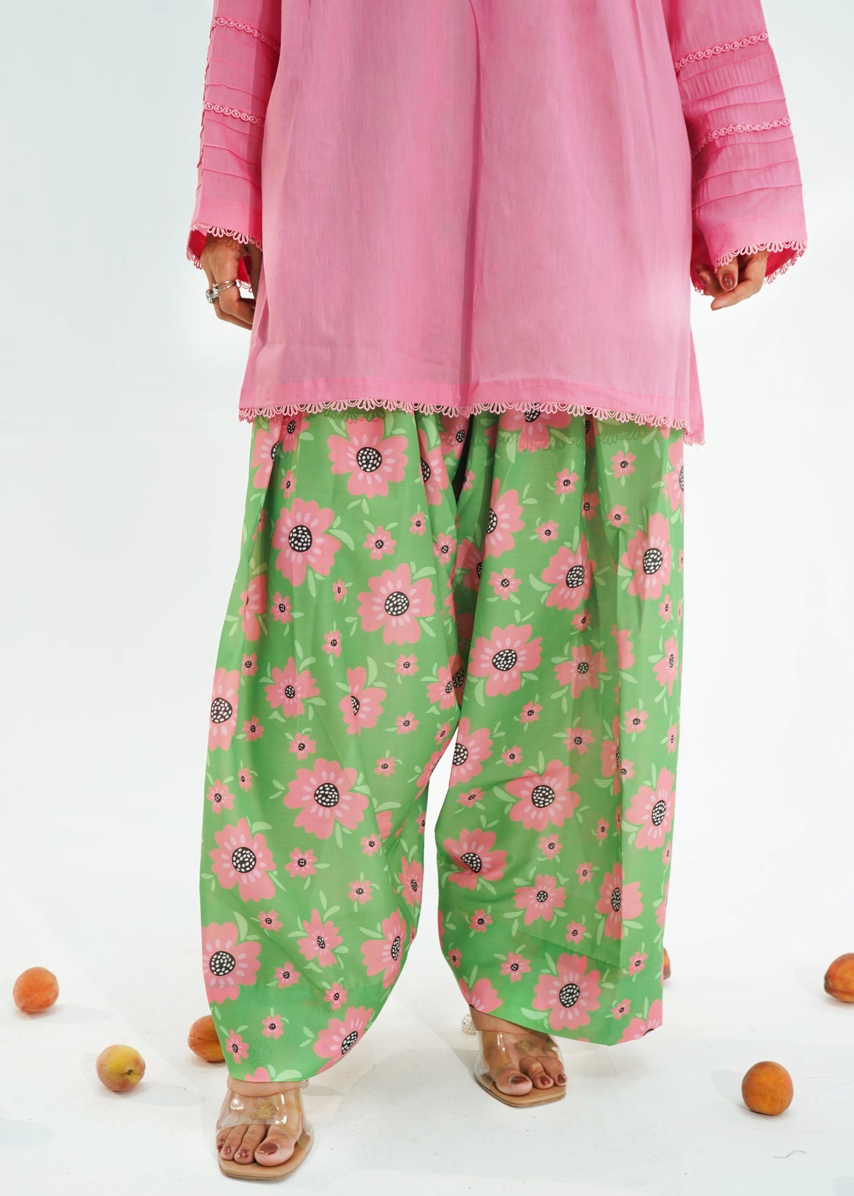 2 PIECE – PINK GARDEN LAWN SUIT