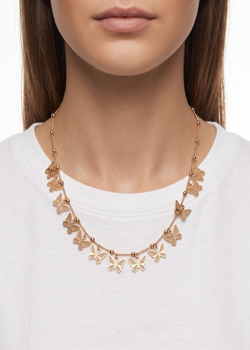 Golden Flutter Necklace