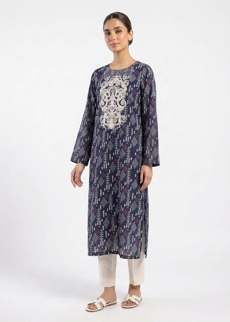 Midnight Mosaic Printed Kurta