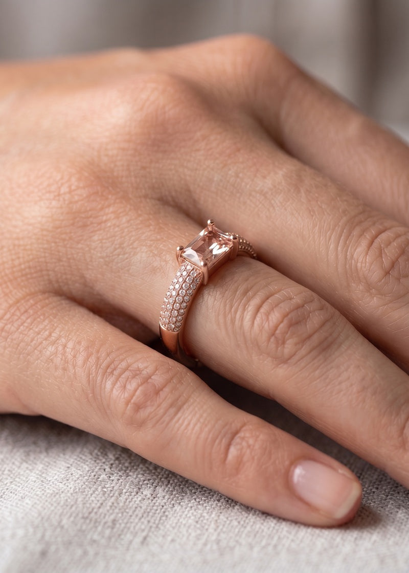 Blush Royale Emerald Ring