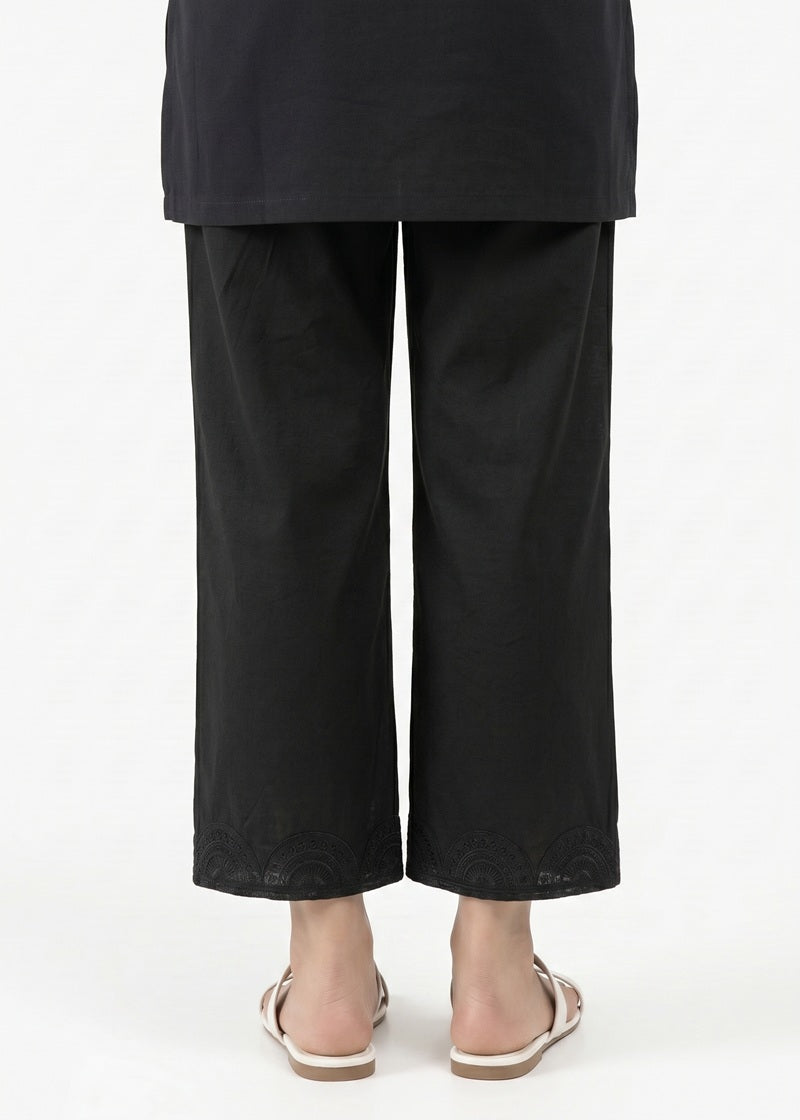 Premium Black Embroidered Trouser