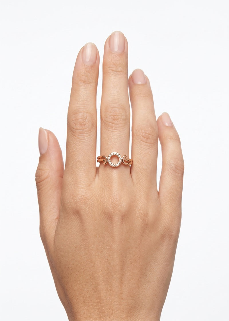 Infinity Halo Rose Gold Ring