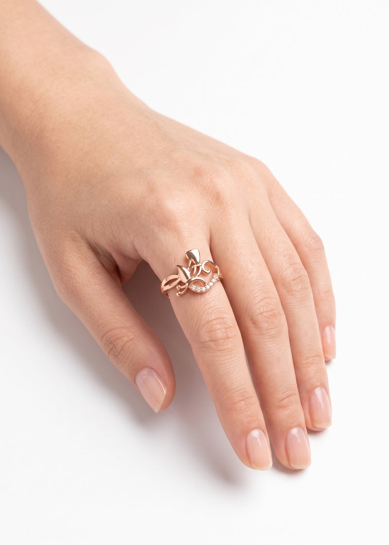 Royal Vine Rose Gold Ring
