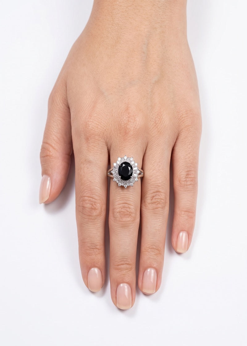 Daytime Bloom Halo Adjustable Ring