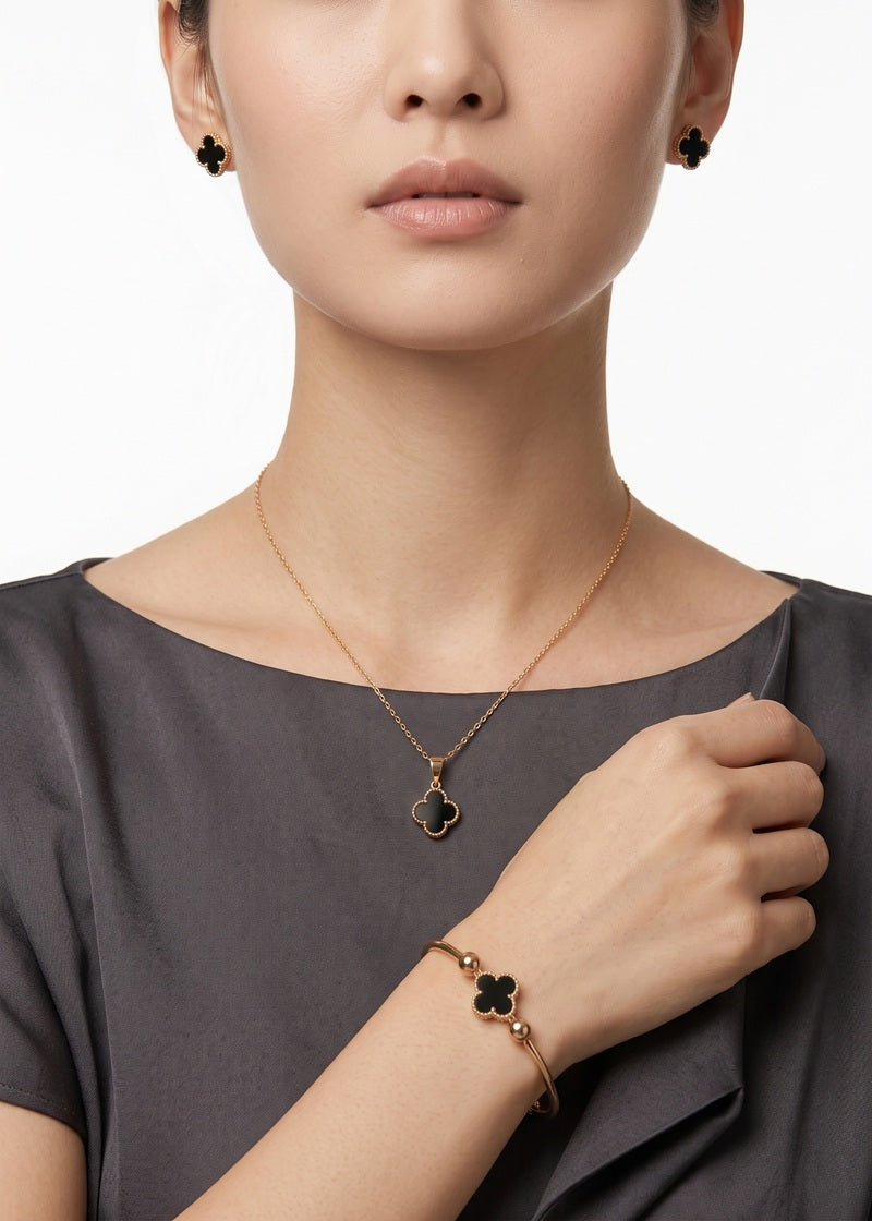 Daytime Clover Elegance Jewelry Set