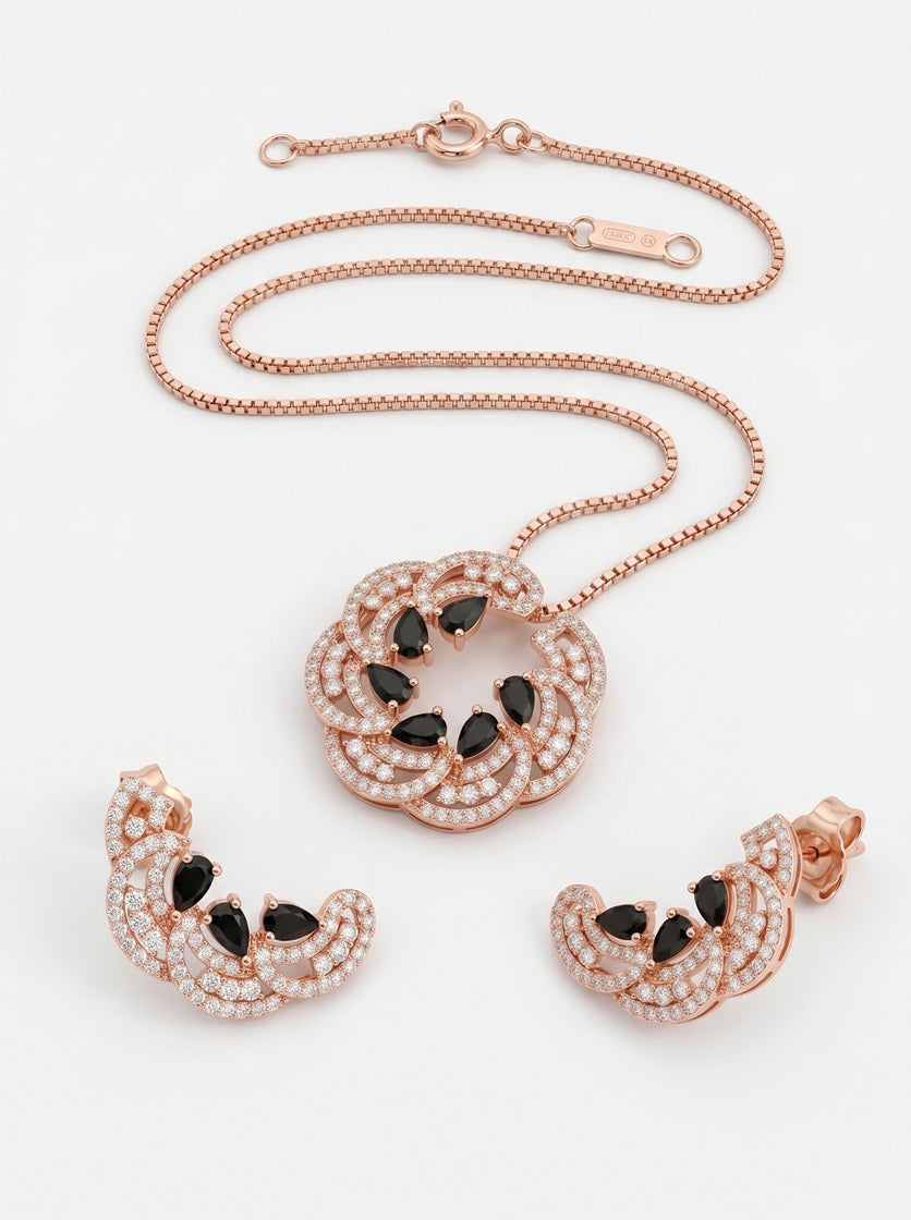 Rose Midnight Floral Set
