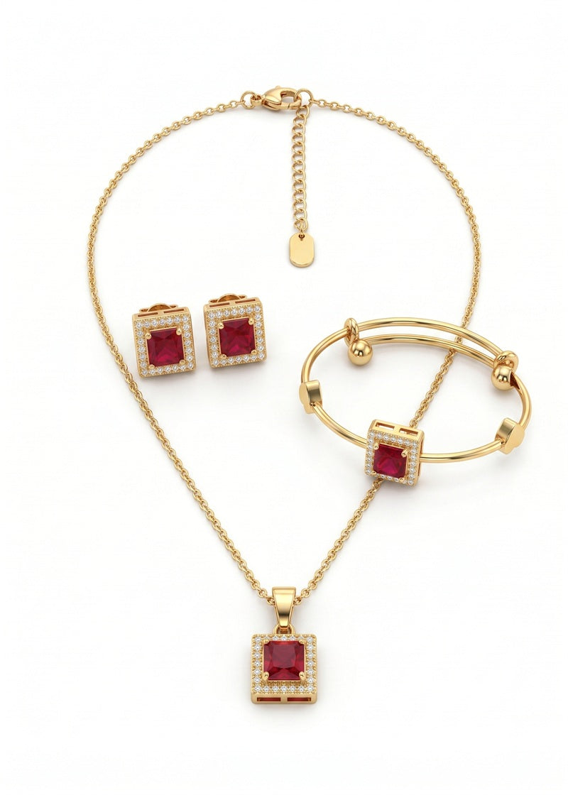 Ruby Royale Jewelry Set