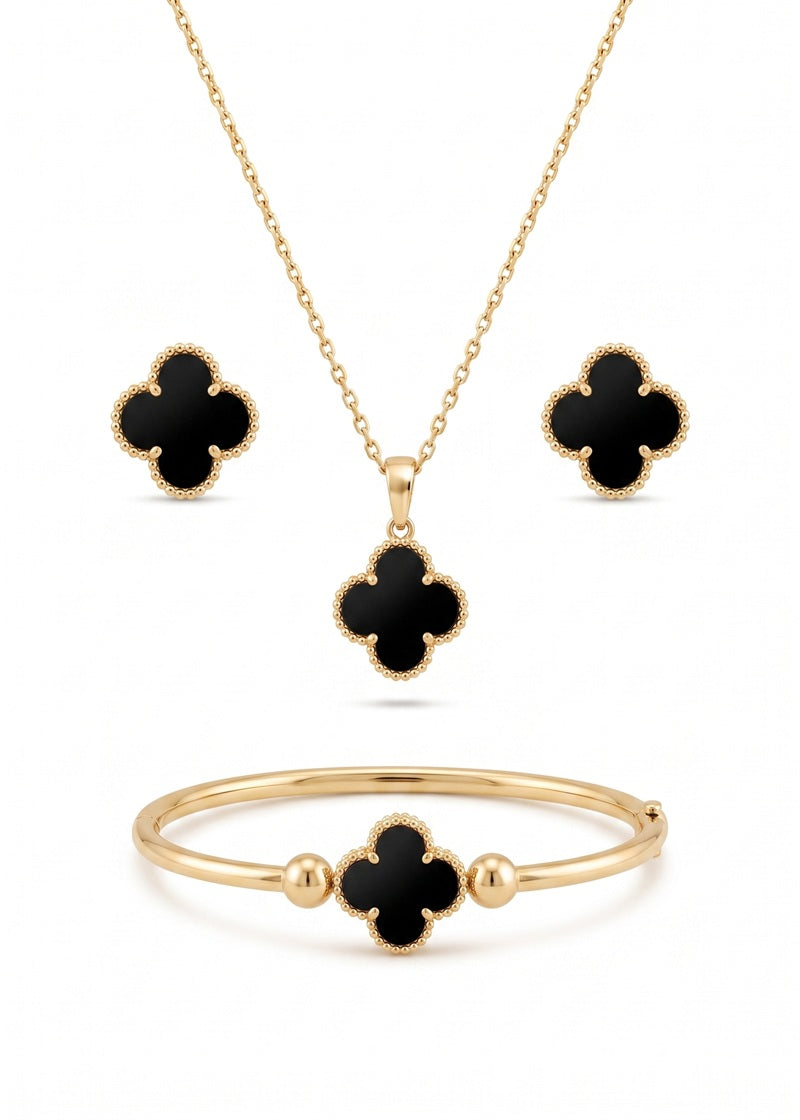 Daytime Clover Elegance Jewelry Set