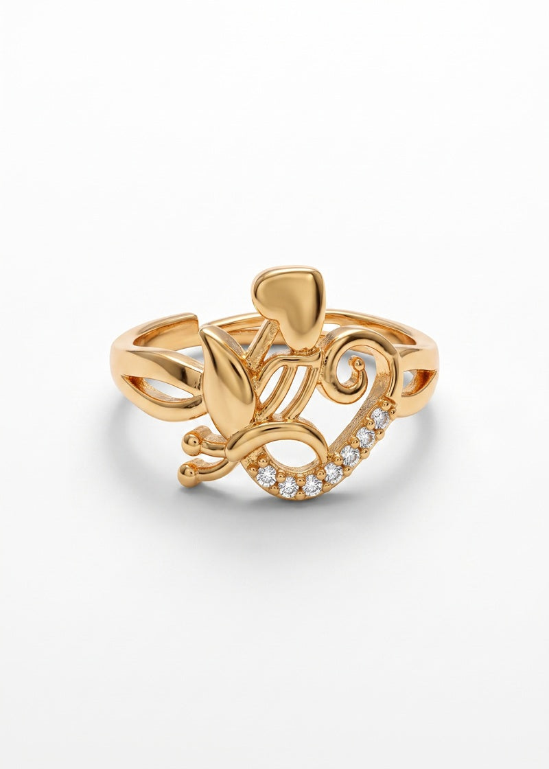 Royal Vine Rose Gold Ring