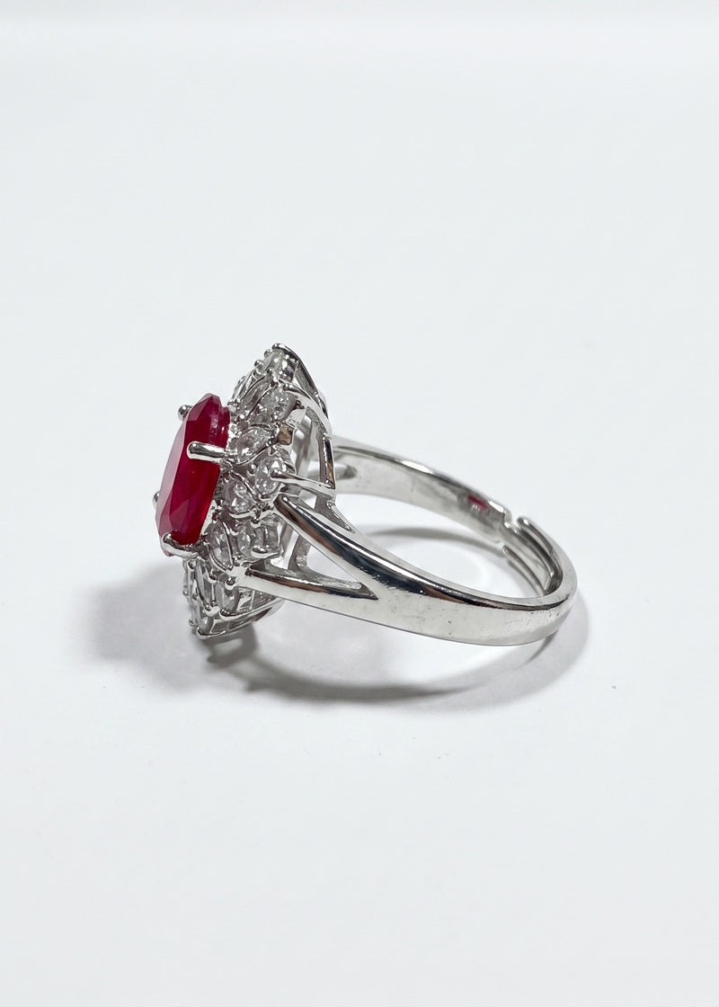Crimson Petal Luxe Adjustable Ring