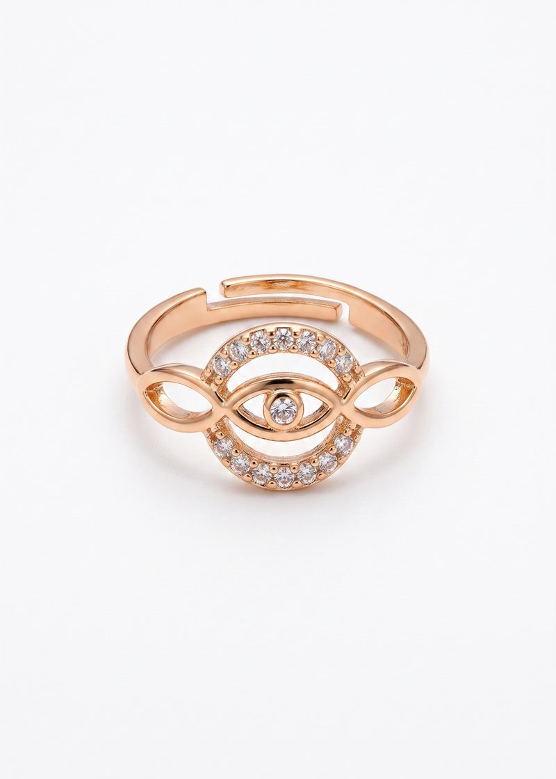Celestia Halo Rose Gold Ring