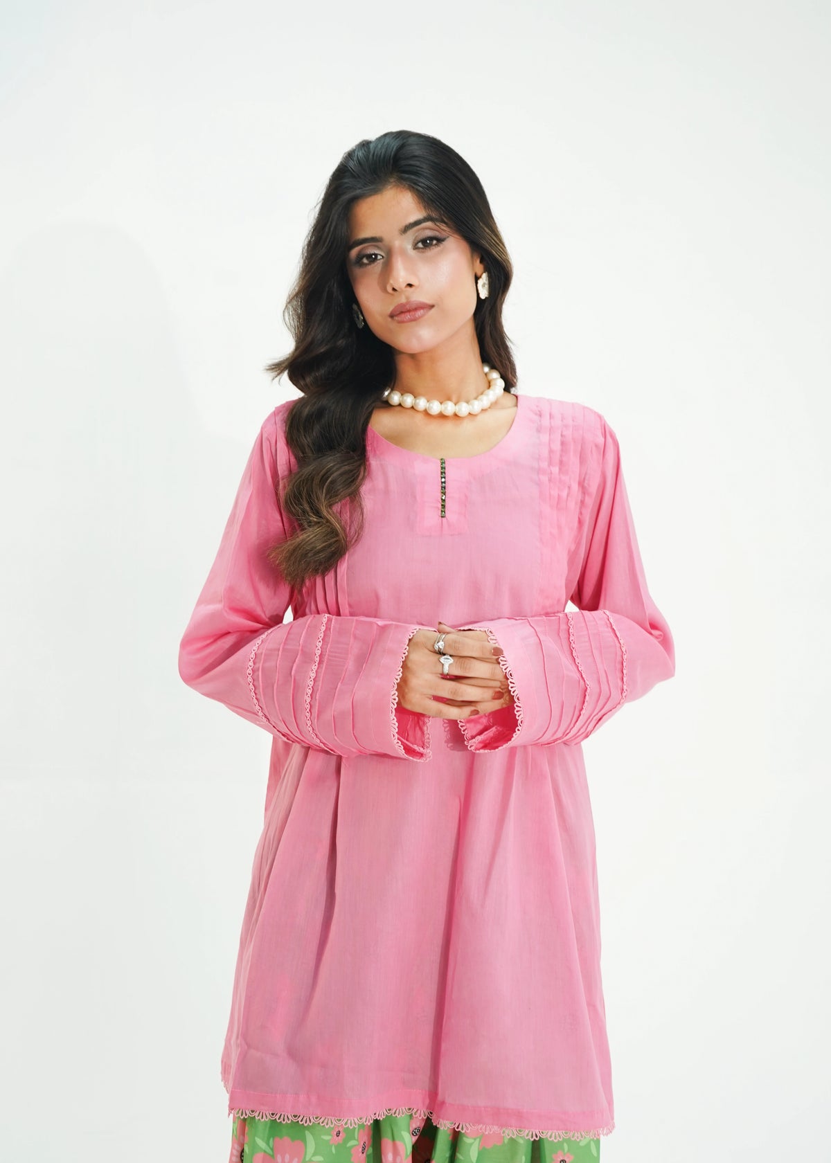 2 PIECE – PINK GARDEN LAWN SUIT