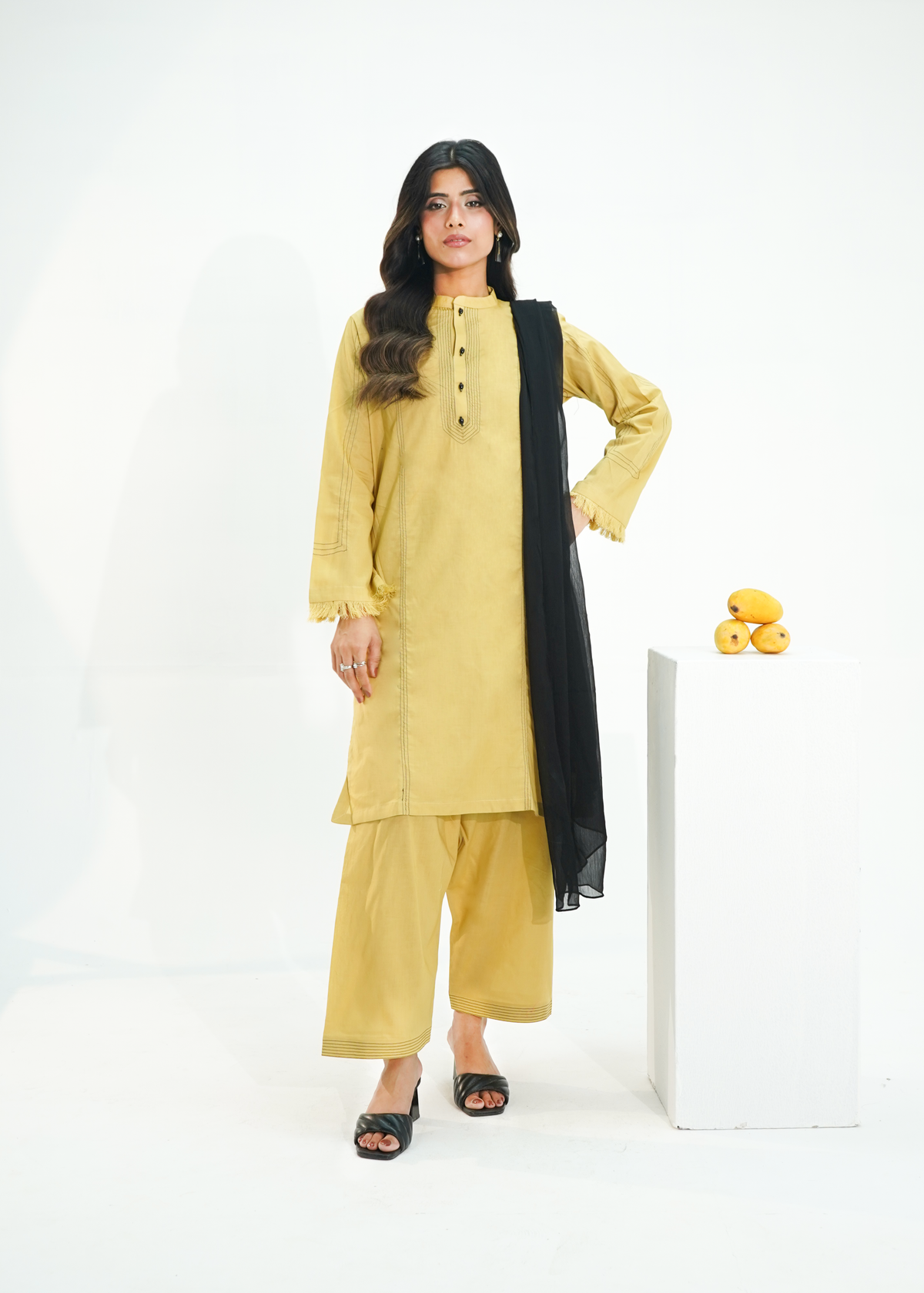3 PIECE – KHAKHI LAWN SUITE
