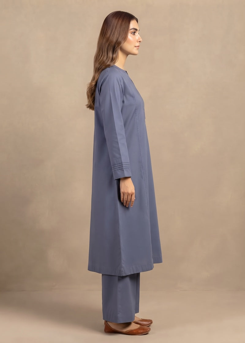 Grayish Dhanak 2-Piece Suit