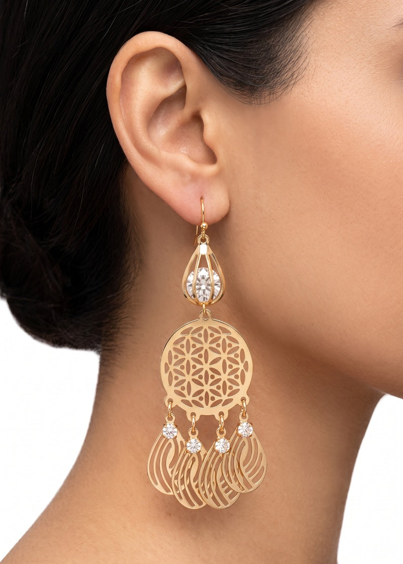Golden Drop Earrings