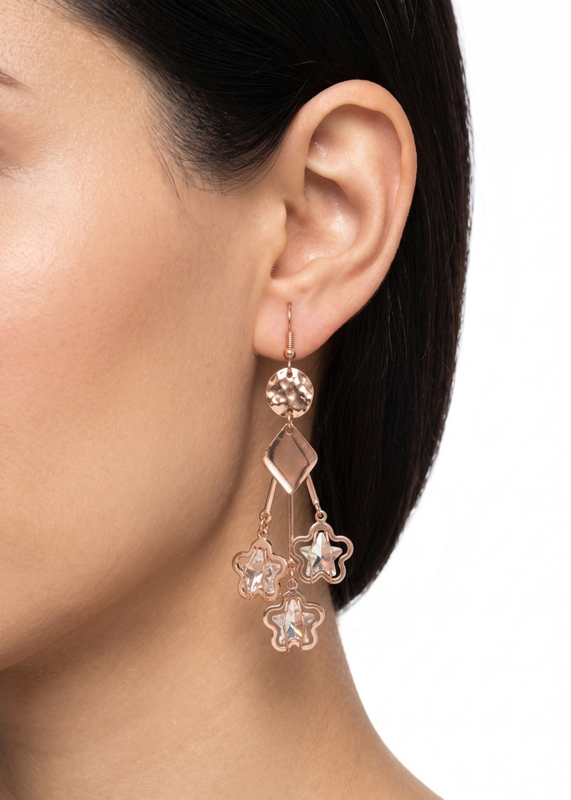 Golden rain Drop Earrings