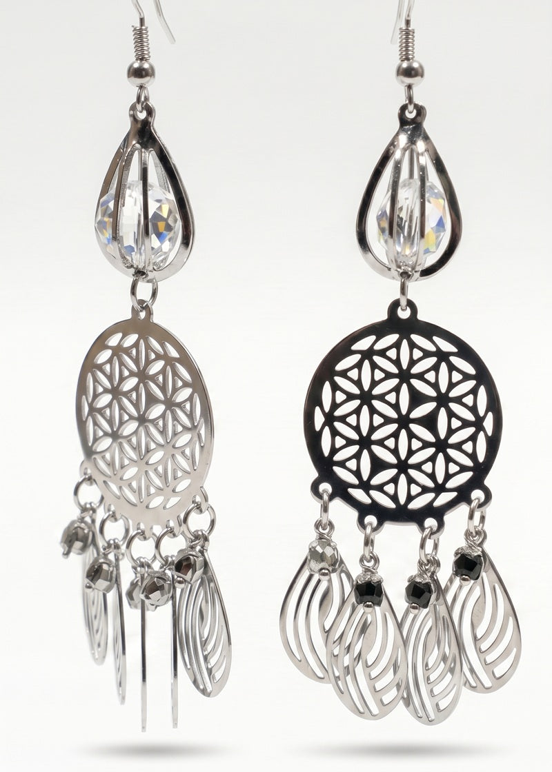 Silver Drop Earrings